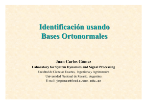 Identificación usando Bases Ortonormales Identificación