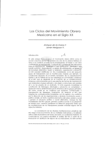Los Ciclos del Movimiento Obrero Mexicano en el Siglo XX