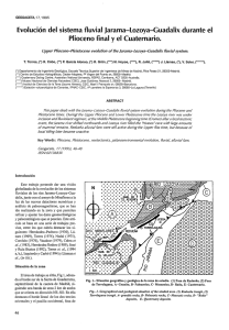 Evoluci6n del sistema fluvial Jarama-lozoya-Guadalix
