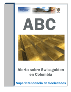 Alerta sobre Swissgolden en Colombia