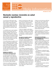 Haciendo cuentas: inversión en salud sexual y reproductiva