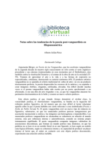 Notas sobre las tendencias de la poesía post