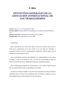 estatutos generales de la asociación internacional de los trabajadores