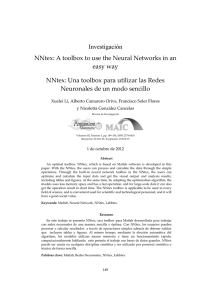 Investigación - NNtex: A toolbox to use the Neural Networks in an