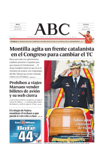 Montilla agita un frente catalanista en el Congreso para