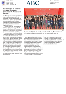 Los Príncipes de Asturias presiden las «Becas Santander de