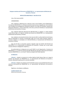 resolución ministerial n° 100-2015-ef/10