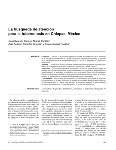 La búsqueda de atención para la tuberculosis en Chiapas, México