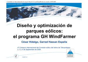 Diseño y optimización de parques eólicos: el programa GH