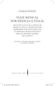 VIAJE MUSICAL POR FRANCIA E ITALIA