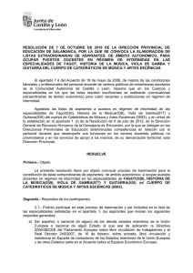 La Resolución de 7 de octubre de 2016, de la Dirección Provincial