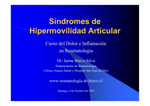Síndrome de Hiperlaxitud Articular (dictado en Curso del