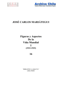 JOSÉ CARLOS MARIÁTEGUI Figuras y Aspectos De