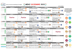 Menú CEIPT diciembre 2015