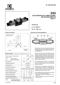Catálogo electroválvulas direccionales NG10 (CETOP 05)