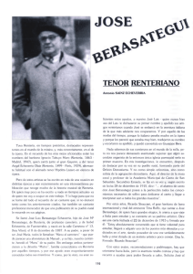José Berasategui, tenor renteriano, Antonio Sainz Echeverría