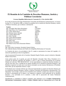 IX Reunión de la Comisión de Derechos Humanos, Justicia y