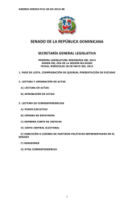 senado de la república dominicana secretaría general legislativa