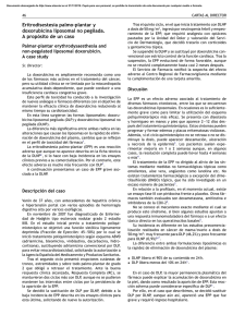 Eritrodisestesia palmo-plantar y doxorubicina liposomal no pegilada