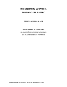 Decreto Serie B 84-78 - Tribunal de Cuentas de la Pcia. Santiago