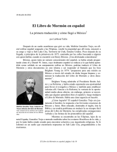El Libro de Mormón en español - La Iglesia de Jesucristo de los