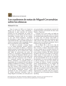 Los cuadernos de notas de Miguel Covarrubias sobre