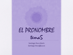 el pronombre