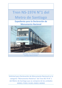 Tren NS-1974 N°1 del Metro de Santiago