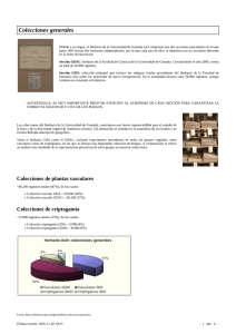 Colecciones generales - Herbario de la Universidad de Granada