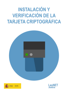 instalación y verificación de la tarjeta criptográfica