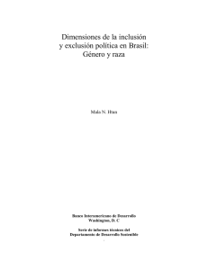 Dimensiones de la inclusión y exclusión política en Brasil