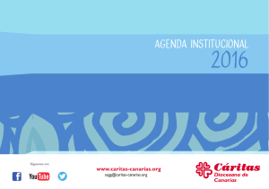 agenda institucional - Cáritas Diocesana de Canarias