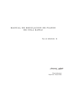 MANUAL DE REGULACION DE PIANOS DE COLA KAWAI