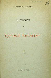 El caracter del General Santander