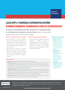 Brochure Business Solutions: Eficiencia MO - KPIs
