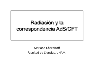 Radiación y la correspondencia AdS/CFT