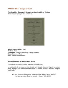 Publicación: Research Reports on Ancient Maya Writing