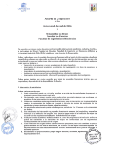 Acuerdo de Cooperación - Universidad Austral de Chile