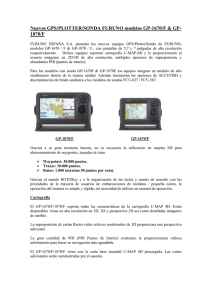 Nuevos GPS/PLOTTER/SONDA FURUNO modelos GP
