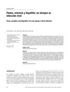 Fiebre, ictericia y hepatitis: no siempre es