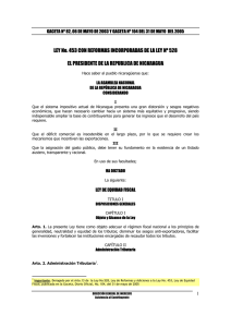 LEY No. 453 CON REFORMAS INCORPORADAS DE LA LEY Nº