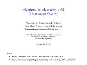 Algoritmo de adaptación LMS (Least Mean Squares)