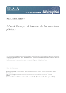 Edward Bernays: el inventor de las relaciones