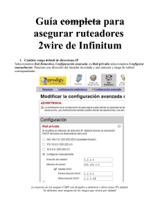 Guía completa para asegurar ruteadores 2wire de Infinitum