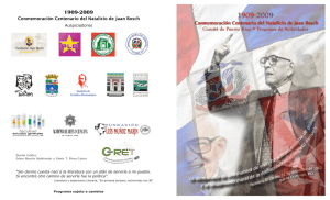 Conmemoración Centenario del Natalicio de Juan Bosch