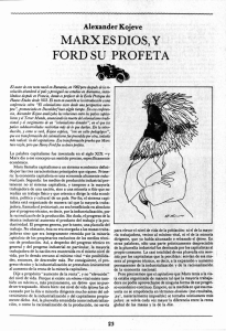 MARXESDIOS, y FORD SU .PROFETA - Revista de la Universidad