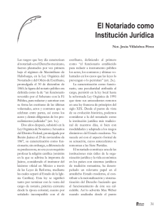 El Notariado como Institución Jurídica