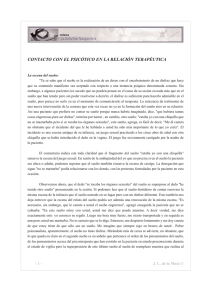 La relacion terapeutica