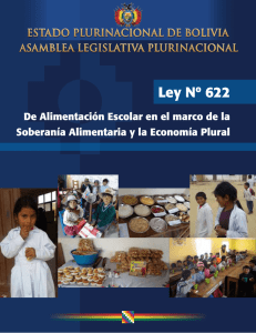 Ley de Alimentación Escolar del Estado Plurinacional de Bolivia