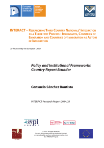 Policy and Institutional Frameworks Country Report